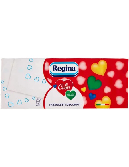 regina ci cuori fazzolettini di carta da naso - 10 pacchetti da 9 pezzi: tuttocasashop.it: carta & monouso