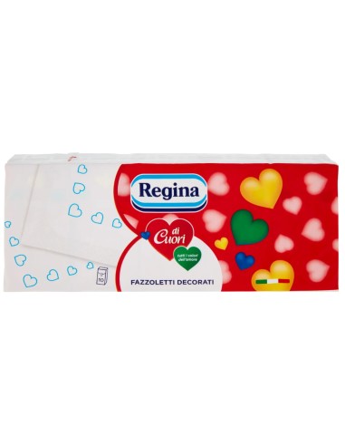 regina ci cuori fazzolettini di carta da naso - 10 pacchetti da 9 pezzi: tuttocasashop.it: carta & monouso