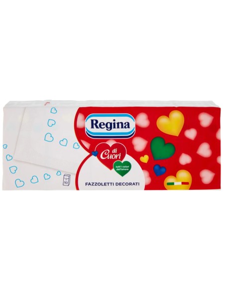 regina ci cuori fazzolettini di carta da naso - 10 pacchetti da 9 pezzi: tuttocasashop.it: carta & monouso