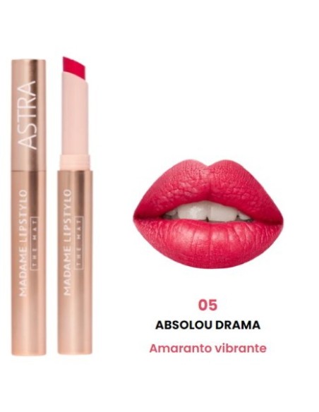 astra madame lipstylo the mat - rossetto stylo effetto mat - 05 absolu drama: tuttocasashop.it: igiene e cura della persona