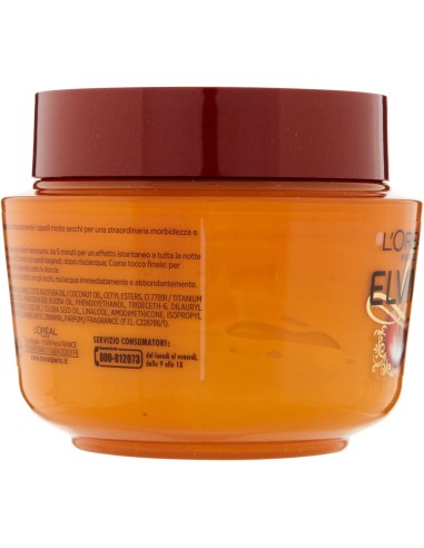 elvive maschera per capelli - 300ml - olio straordinario di jojoba: tuttocasashop.it: igiene e cura della persona