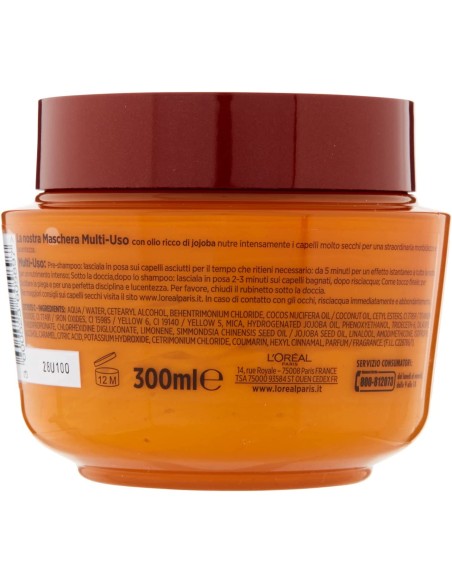 elvive maschera per capelli - 300ml - olio straordinario di jojoba: tuttocasashop.it: igiene e cura della persona