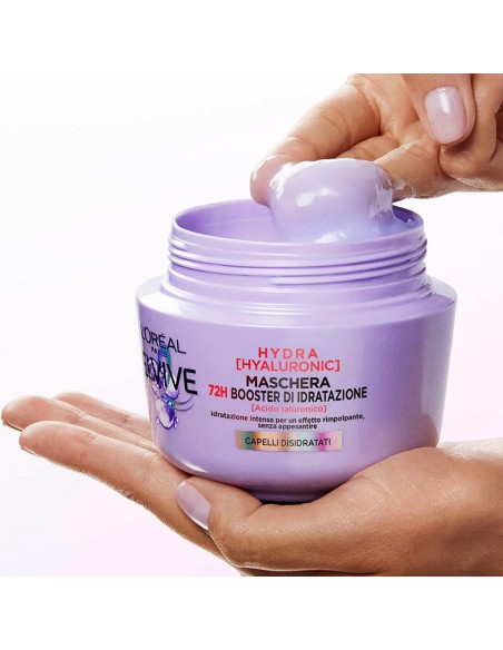 elvive maschera per capelli - 300ml - hydra hyaluronic 72h booster idratante: tuttocasashop.it: igiene e cura della persona