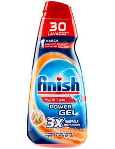 finish power gel detersivo lavastoviglie - 600ml 30 lavaggi - anti-odore: tuttocasashop.it: pulizia e cura della casa