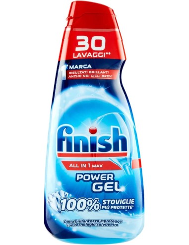 finish power gel detersivo lavastoviglie - 600ml 30 lavaggi - classico: tuttocasashop.it: pulizia e cura della casa