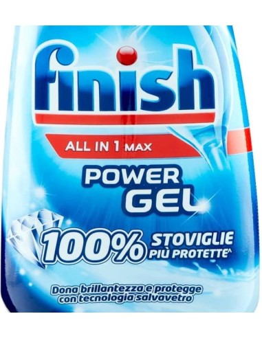 finish power gel detersivo lavastoviglie - 600ml 30 lavaggi - classico: tuttocasashop.it: pulizia e cura della casa