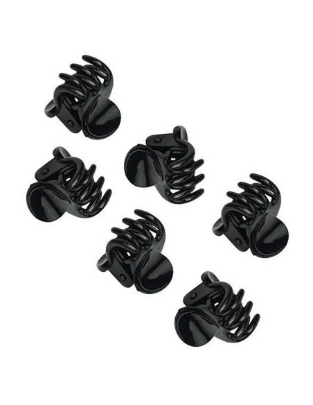 setablu pinze per capelli - mini polipo - 6 pezzi - nere: tuttocasashop.it: igiene e cura della persona