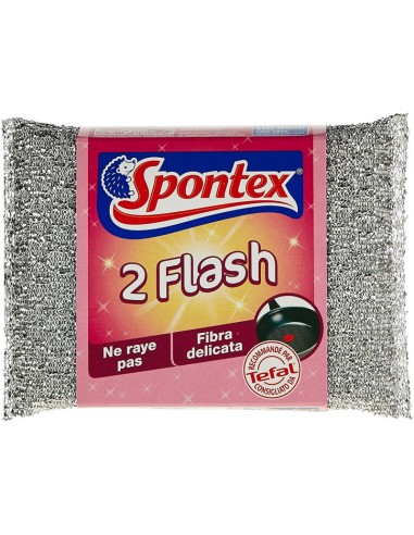 spontex flash panni abrasivi - 2 pezzi - per superfici e stoviglie: tuttocasashop.it: pulizia e cura della casa