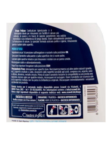 drago pulisan detergente anticalcare igienizzante spray - 600ml: tuttocasashop.it: pulizia e cura della casa