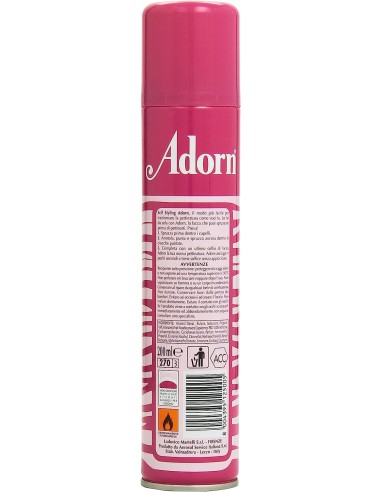 adorn lacca per capelli spray - 200ml - fissaggio normale: tuttocasashop.it: igiene e cura della persona