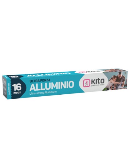 kito alluminio per alimenti - rotolo da 16 metri: tuttocasashop.it: carta & monouso