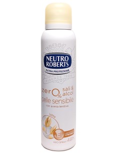 neutro roberts deodorante spray 150ml - pelle sensibile - con avena lenitiva: tuttocasashop.it: igiene e cura della persona