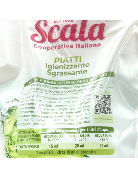scala detersivo liquido per piatti a mano - ecoricarica da 2 litri - limone: tuttocasashop.it: pulizia e cura della casa