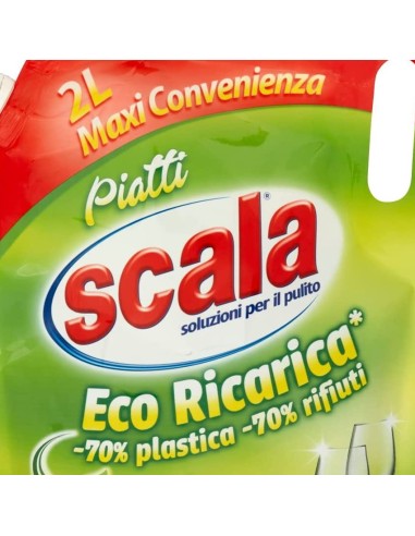 scala detersivo liquido per piatti a mano - ecoricarica da 2 litri - limone: tuttocasashop.it: pulizia e cura della casa