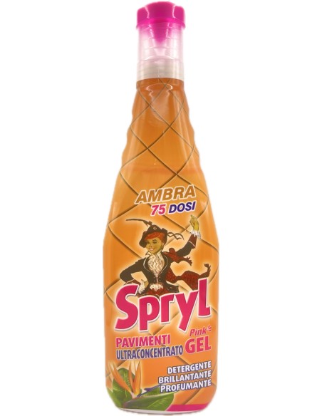 spryl gel detergente pavimenti profumante ultra concentrato 750ml - ambra: tuttocasashop.it: pulizia e cura della casa