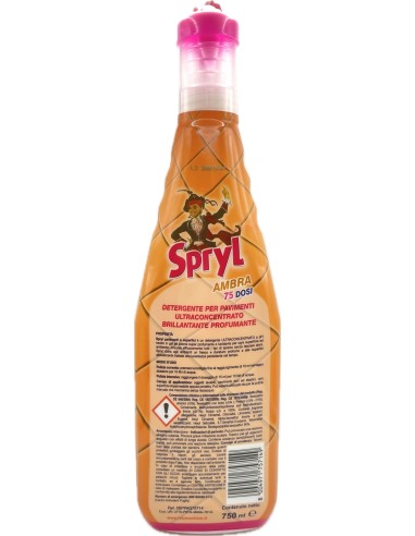 spryl gel detergente pavimenti profumante ultra concentrato 750ml - ambra: tuttocasashop.it: pulizia e cura della casa