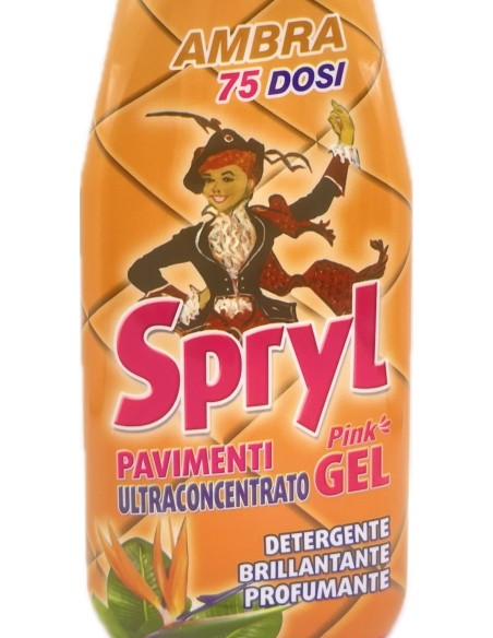 spryl gel detergente pavimenti profumante ultra concentrato 750ml - ambra: tuttocasashop.it: pulizia e cura della casa