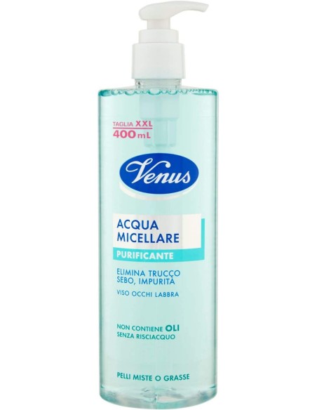 venus acqua micellare 400ml - purificante - struccante pelli miste o grasse: tuttocasashop.it: igiene e cura della persona