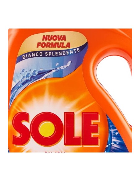 sole detersivo lavatrice liquido - 41 lavaggi 1845ml - bianco splendente: tuttocasashop.it: prodotti per bucato e tessuti