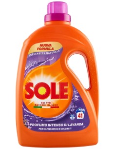 sole detersivo lavatrice liquido - 41 lavaggi 1845ml - freschezza naturale: tuttocasashop.it: prodotti per bucato e tessuti