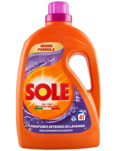 sole detersivo lavatrice liquido - 41 lavaggi 1845ml - freschezza naturale: tuttocasashop.it: prodotti per bucato e tessuti