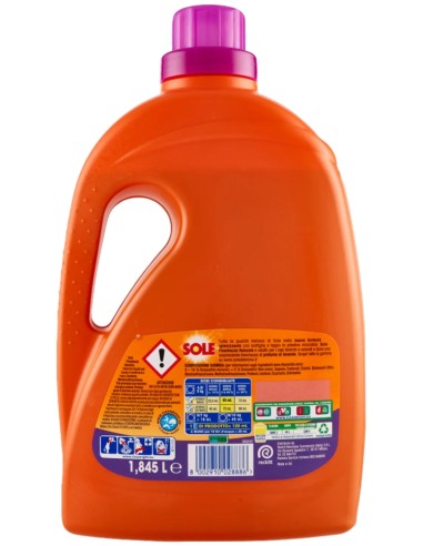 sole detersivo lavatrice liquido - 41 lavaggi 1845ml - freschezza naturale: tuttocasashop.it: prodotti per bucato e tessuti