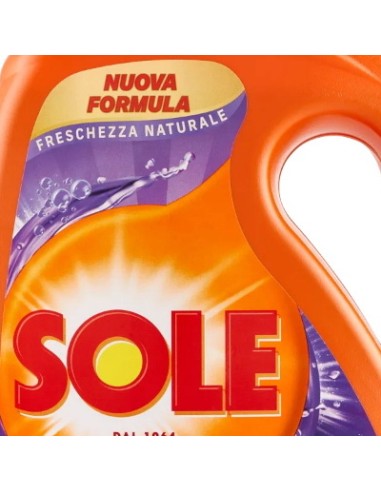 sole detersivo lavatrice liquido - 41 lavaggi 1845ml - freschezza naturale: tuttocasashop.it: prodotti per bucato e tessuti