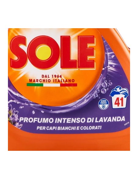 sole detersivo lavatrice liquido - 41 lavaggi 1845ml - freschezza naturale: tuttocasashop.it: prodotti per bucato e tessuti