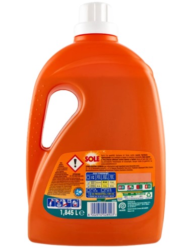 sole detersivo lavatrice liquido - 41 lavaggi 1845ml - igiene e freschezza: tuttocasashop.it: prodotti per bucato e tessuti