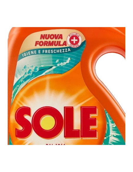 sole detersivo lavatrice liquido - 41 lavaggi 1845ml - igiene e freschezza: tuttocasashop.it: prodotti per bucato e tessuti