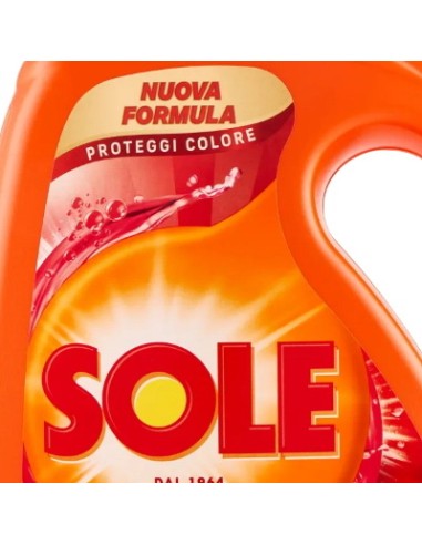 sole detersivo lavatrice liquido - 41 lavaggi 1845ml - proteggi colore: tuttocasashop.it: prodotti per bucato e tessuti