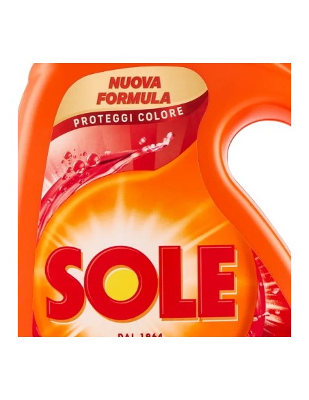 sole detersivo lavatrice liquido - 41 lavaggi 1845ml - proteggi colore: tuttocasashop.it: prodotti per bucato e tessuti