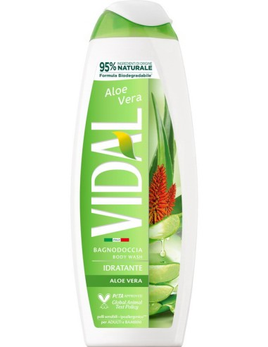 vidal bagnodoccia 500ml - idratante - aloe vera: tuttocasashop.it: igiene e cura della persona