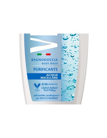 vidal bagnodoccia 500ml - purificante - hydra pure - acqua micellare: tuttocasashop.it: igiene e cura della persona