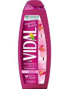 vidal bagnodoccia 500ml - avvolgente - imperial orchid - orchidea imperiale: tuttocasashop.it: igiene e cura della persona