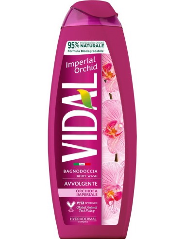 vidal bagnodoccia 500ml - avvolgente - imperial orchid - orchidea imperiale: tuttocasashop.it: igiene e cura della persona