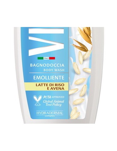vidal bagnodoccia 500ml - emolliente - milk & cream - latte di riso e avena: tuttocasashop.it: igiene e cura della persona