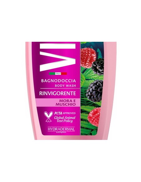 vidal bagnodoccia 500ml - rinvigorente - berries & musk - mora e muschio: tuttocasashop.it: igiene e cura della persona
