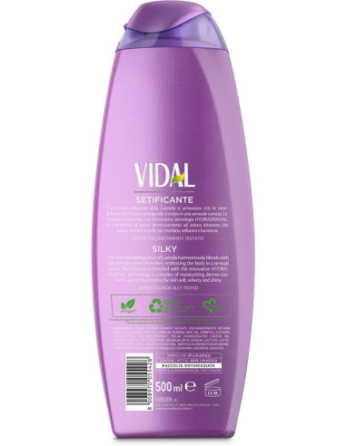 vidal bagnodoccia 500ml - setificante - sensual touch - camelia e ambra: tuttocasashop.it: igiene e cura della persona