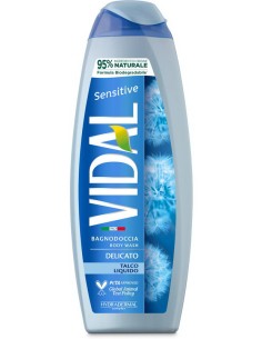 vidal bagnodoccia 500ml - sensitive - delicato - talco: tuttocasashop.it: igiene e cura della persona