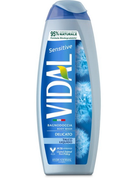 vidal bagnodoccia 500ml - sensitive - delicato - talco: tuttocasashop.it: igiene e cura della persona
