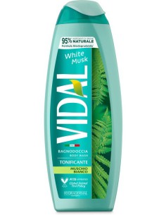 vidal bagnodoccia 500ml - tonificante - white musk - muschio bianco: tuttocasashop.it: igiene e cura della persona