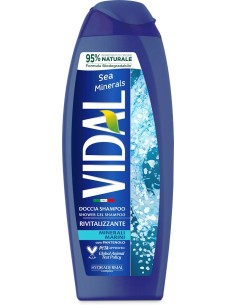 vidal doccia shampoo - 250ml - rivitalizzante minerali marini - pantenolo: tuttocasashop.it: igiene e cura della persona