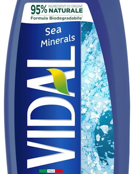 vidal doccia shampoo - 250ml - rivitalizzante minerali marini - pantenolo: tuttocasashop.it: igiene e cura della persona