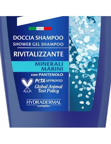 vidal doccia shampoo - 250ml - rivitalizzante minerali marini - pantenolo: tuttocasashop.it: igiene e cura della persona