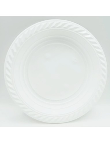 40 piatti monouso in plastica formato dessert bianchi - diametro 17cm: tuttocasashop.it: carta & monouso