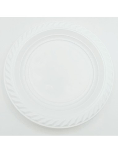 40 piatti monouso in plastica formato dessert bianchi - diametro 17cm: tuttocasashop.it: carta & monouso