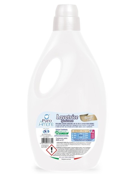 puro amore detersivo liquido lavatrice 45 lavaggi 2025ml - bianco latte: tuttocasashop.it: prodotti per bucato e tessuti