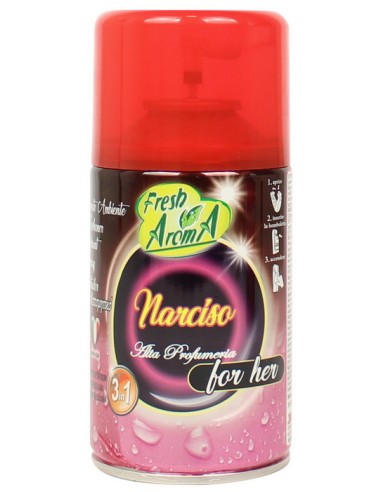 fresh aroma ricarica deodorante per diffusore automatico - 250ml - narciso: tuttocasashop.it: pulizia e cura della casa