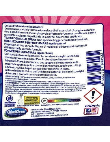 deo due profumatore 4in1 profuma sgrassa igienizza lucida - 600ml - rosa: tuttocasashop.it: pulizia e cura della casa